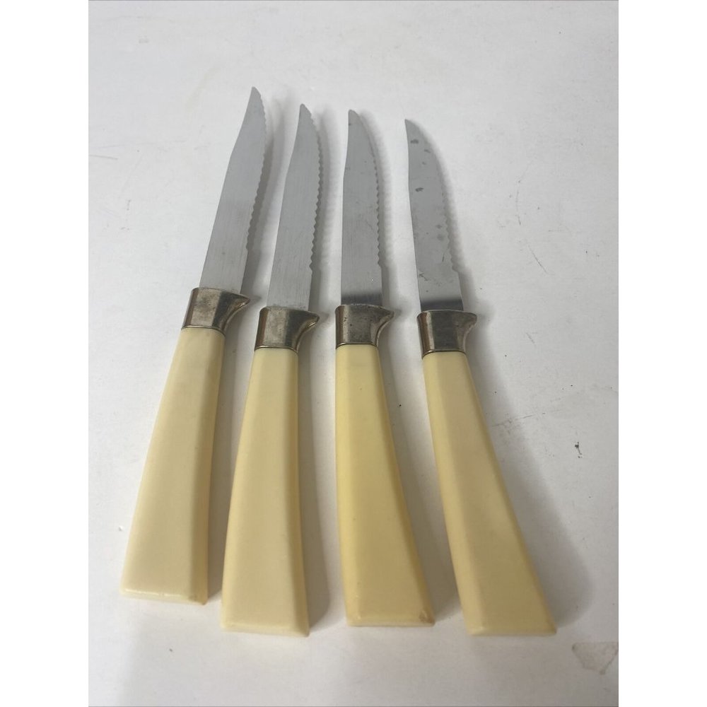 Vintage wavecrest regent sheffield stainless england serrated knife steak knives